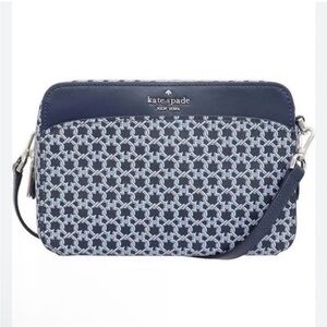 Kate Spade Navy and Light Blue Crossbody Camera Bag